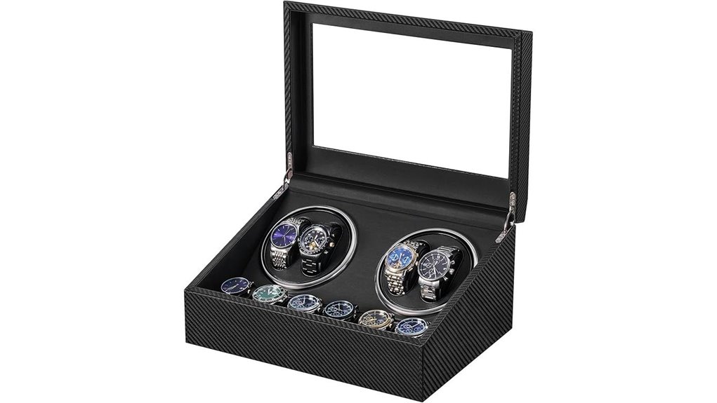 four watch winder with storage