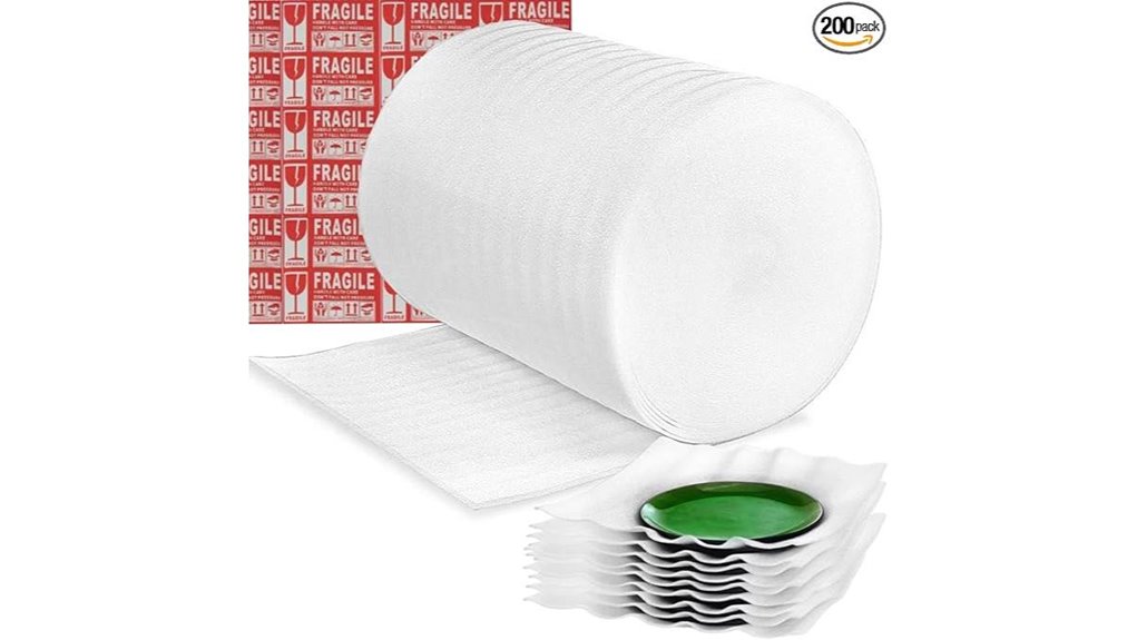 fragile foam wrap roll