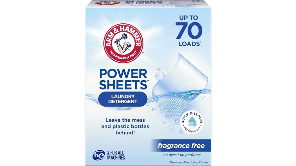 fragrance free laundry detergent sheets