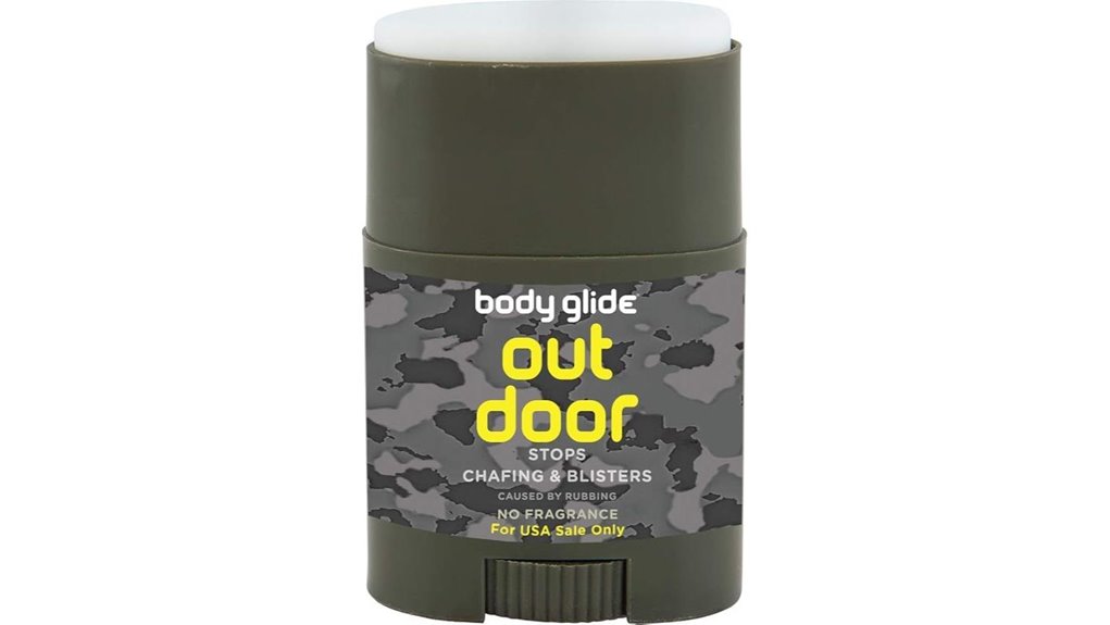 fragrance free outdoor anti chafe balm