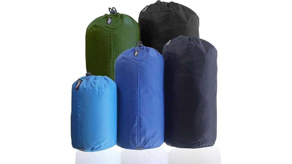 frelaxy five pack ultralight stuff sacks