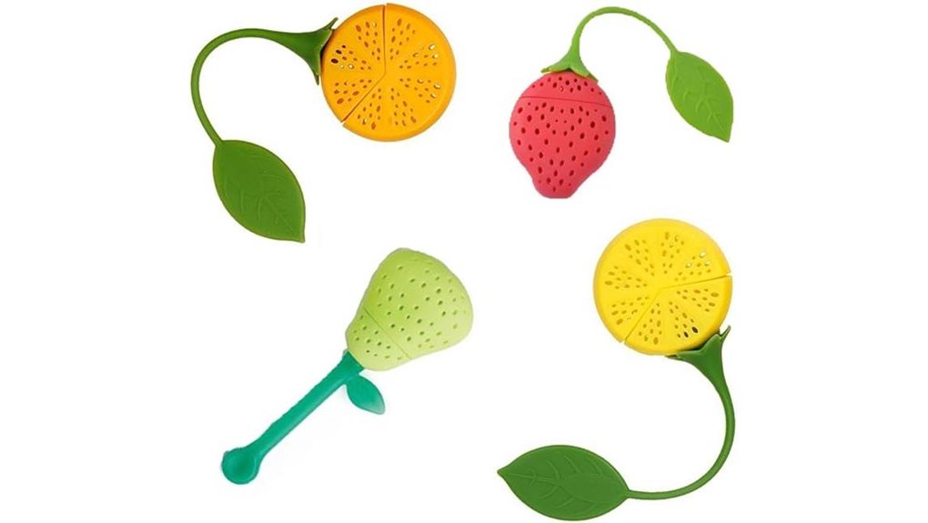 fruit shaped silicone tea infusers