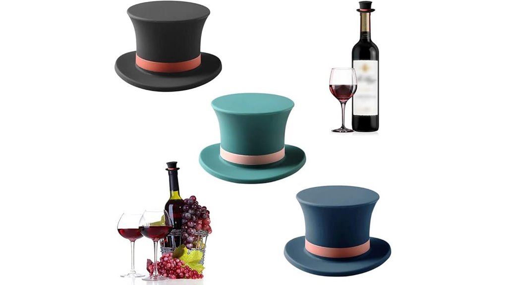 funny reusable silicone wine stoppers
