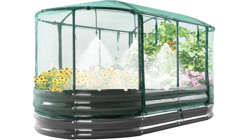 galvanized 6x3x1ft raised garden
