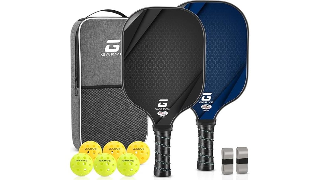 garye carbon fiber pickleball paddles