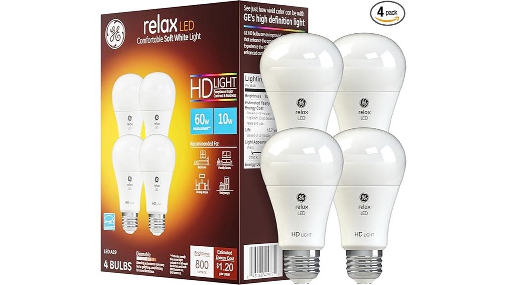 ge relax 60w a19 leds