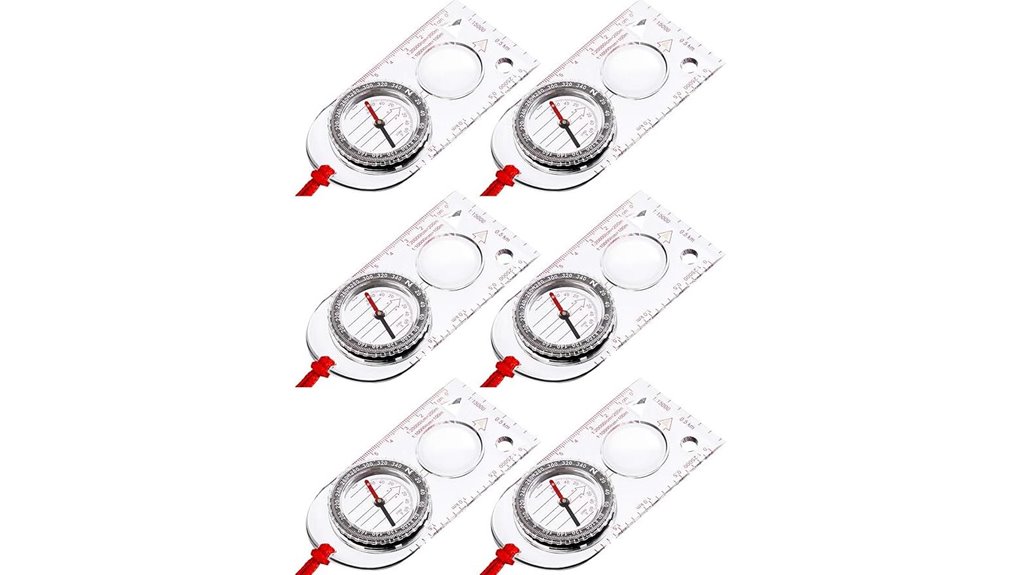 gejoy six pack orienteering compasses