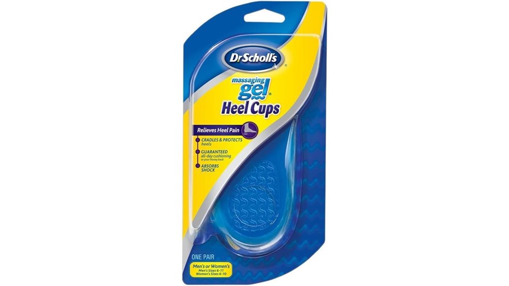 gel heel cups for massaging