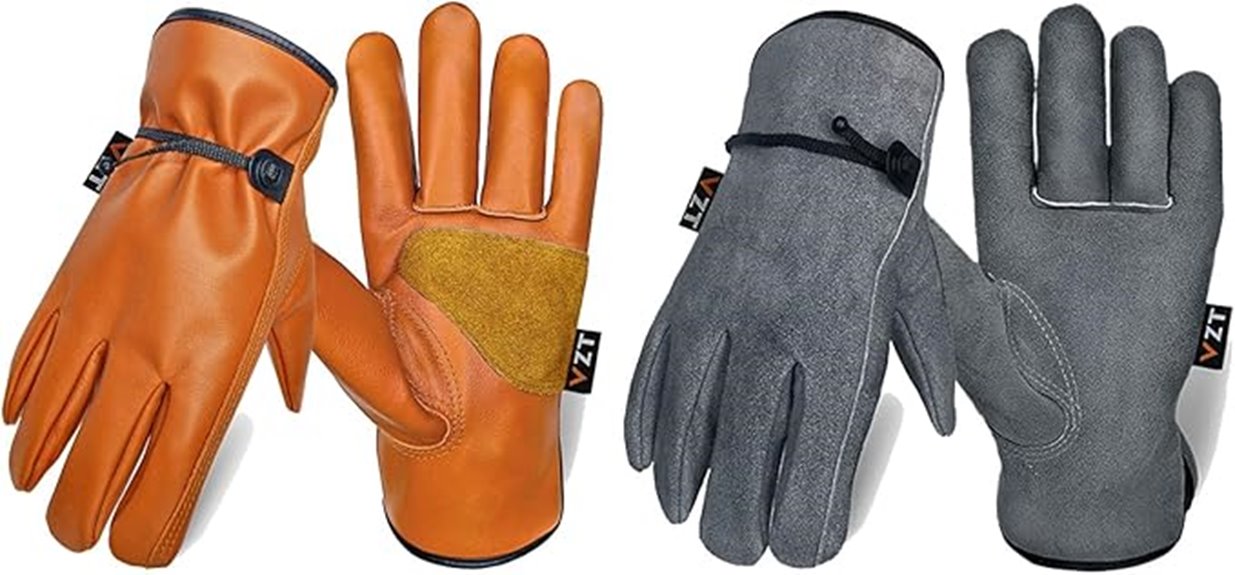 genuine leather work gloves