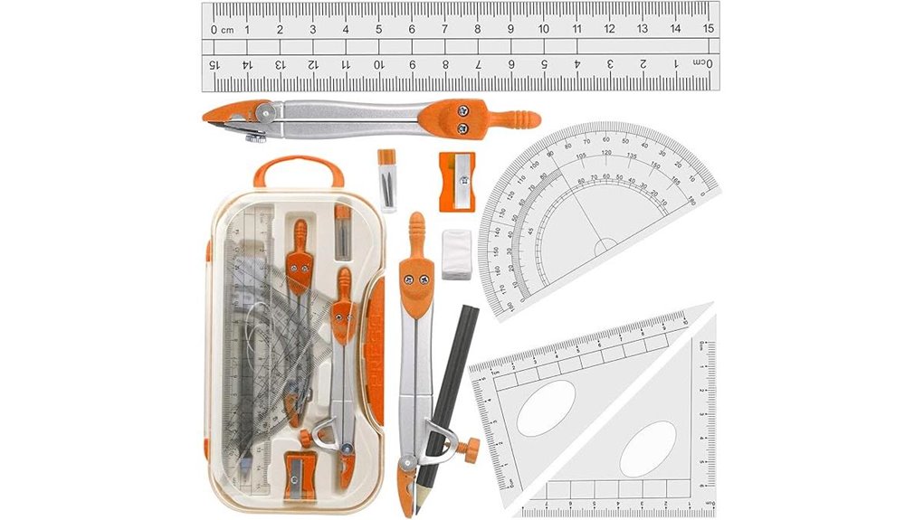 geometry tools compass protractor