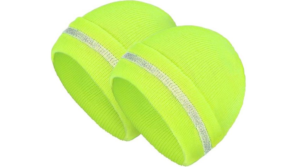 geyoga reflective knit beanie