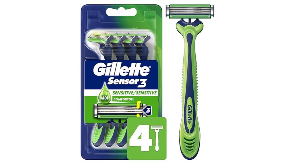 gillette sensor3 sensitive disposable razors
