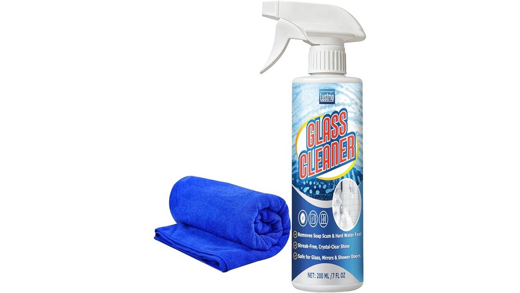 glass cleaner with towel