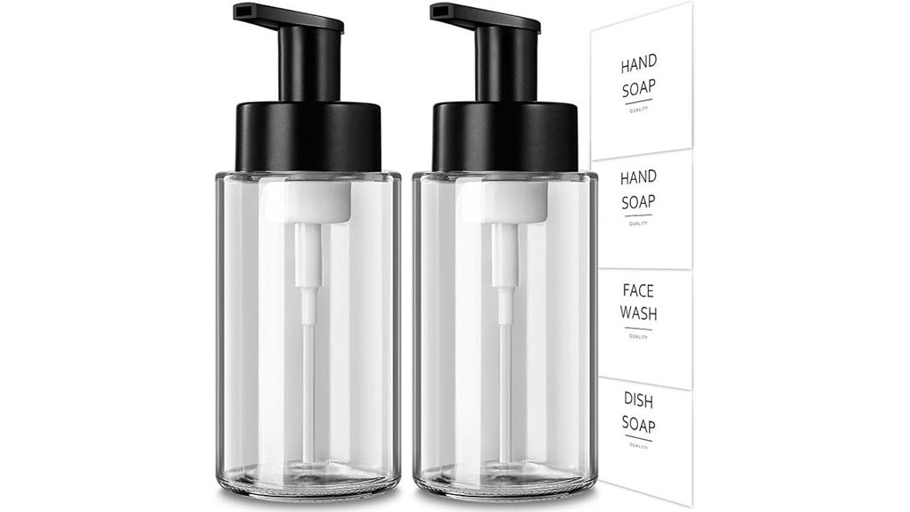 glass foaming soap dispenser pack