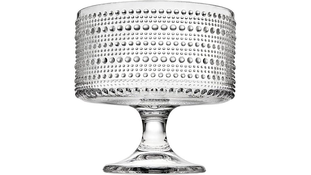 glass lumina trifle bowl