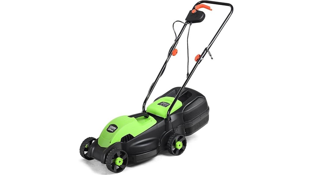 goplus compact 2 in 1 lawnmower