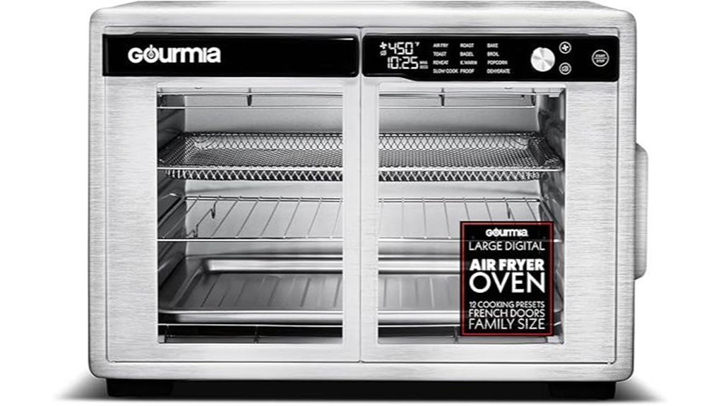 gourmia 37qt french door airfryer