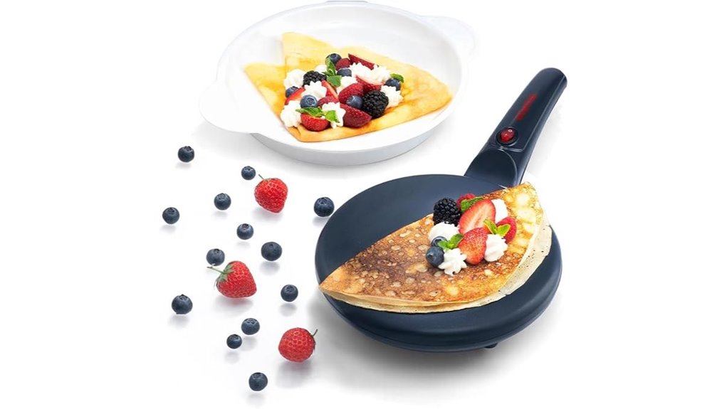 gourmia eight inch nonstick crepe maker
