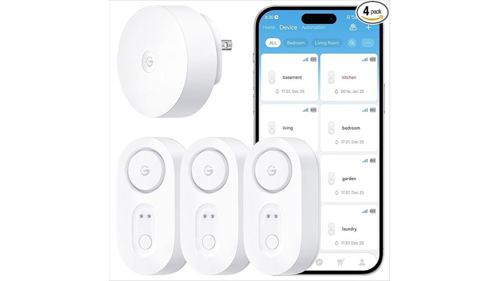 goveelife three pack water leak detectors