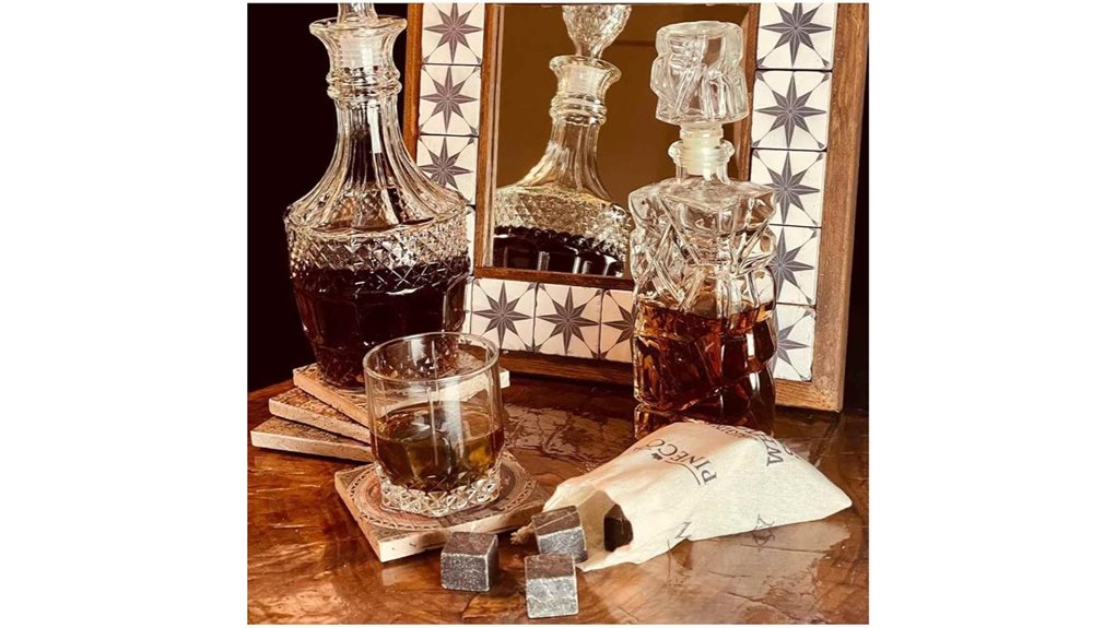 granite whisky chilling stones set