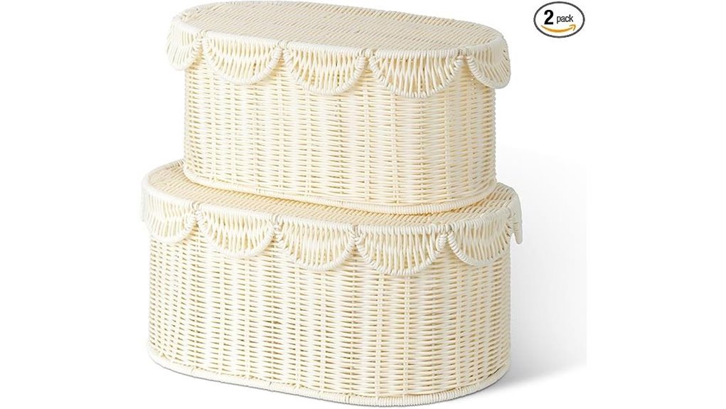granny s plastic wicker storage basket