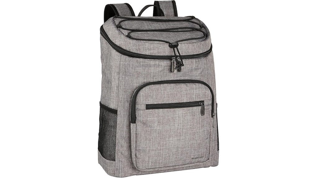 gray 30 can insulated cooler backpack