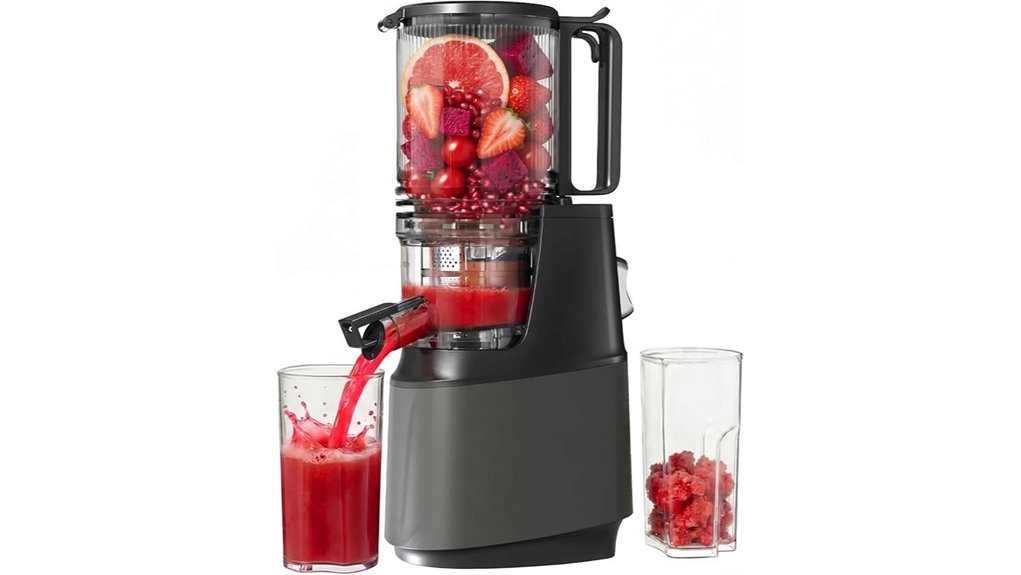 gray slow cold press juicer