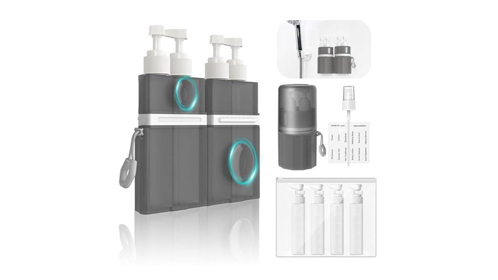 gray yotime 4 in 1 travel dispenser