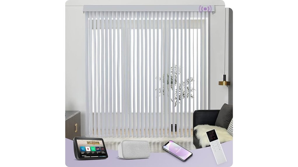 graywind smart white vertical blinds