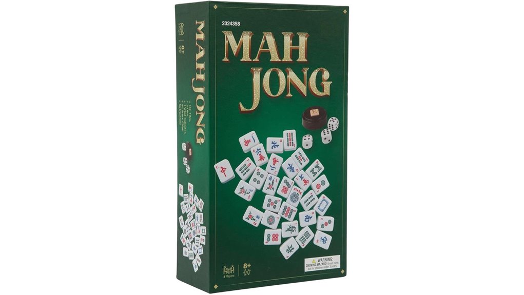 green 152 tile mah jong set