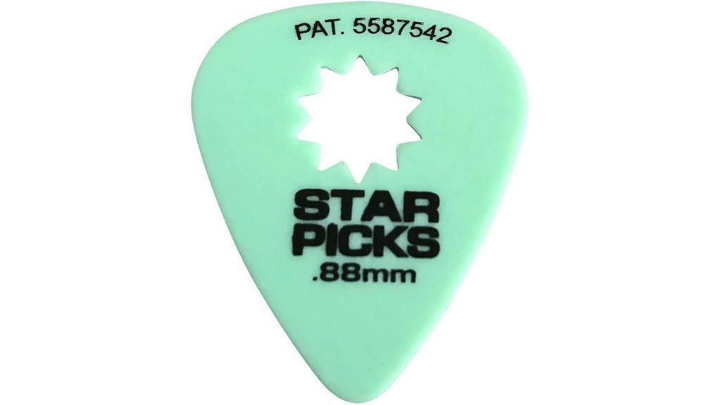 green 88mm delrin picks