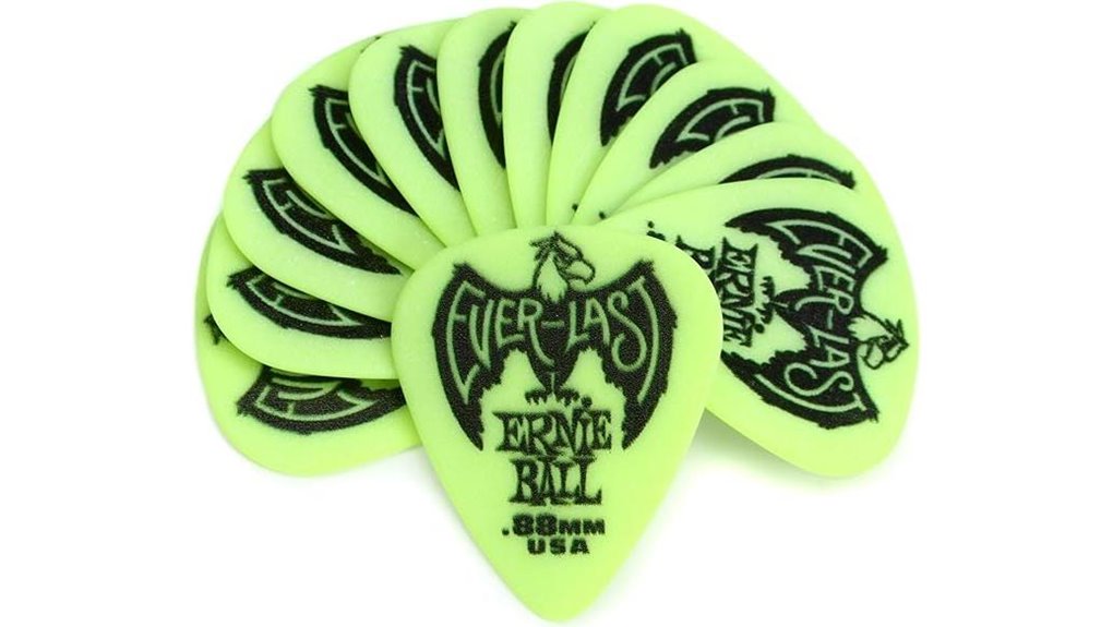 green 88mm ernie ball picks