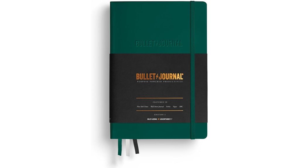green a5 bullet journal
