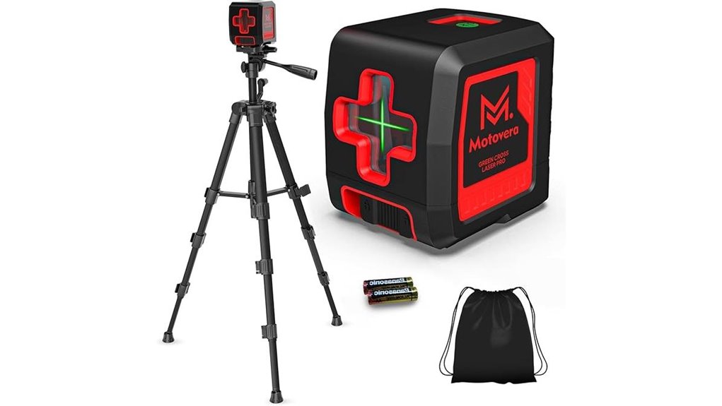 green cross line laser level