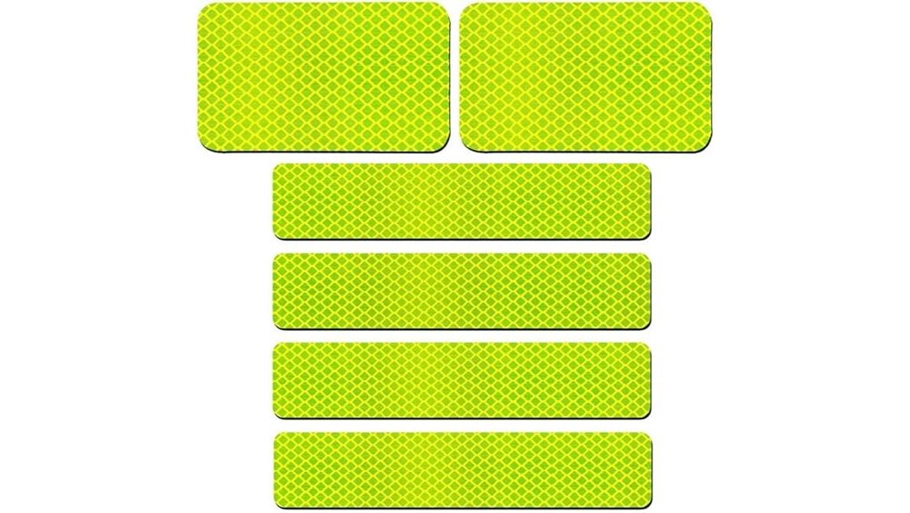 green reflective safety patches