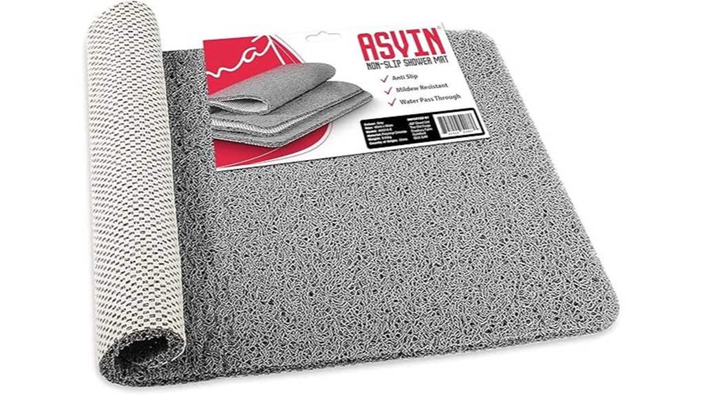 grey 24x16 pvc bathmat