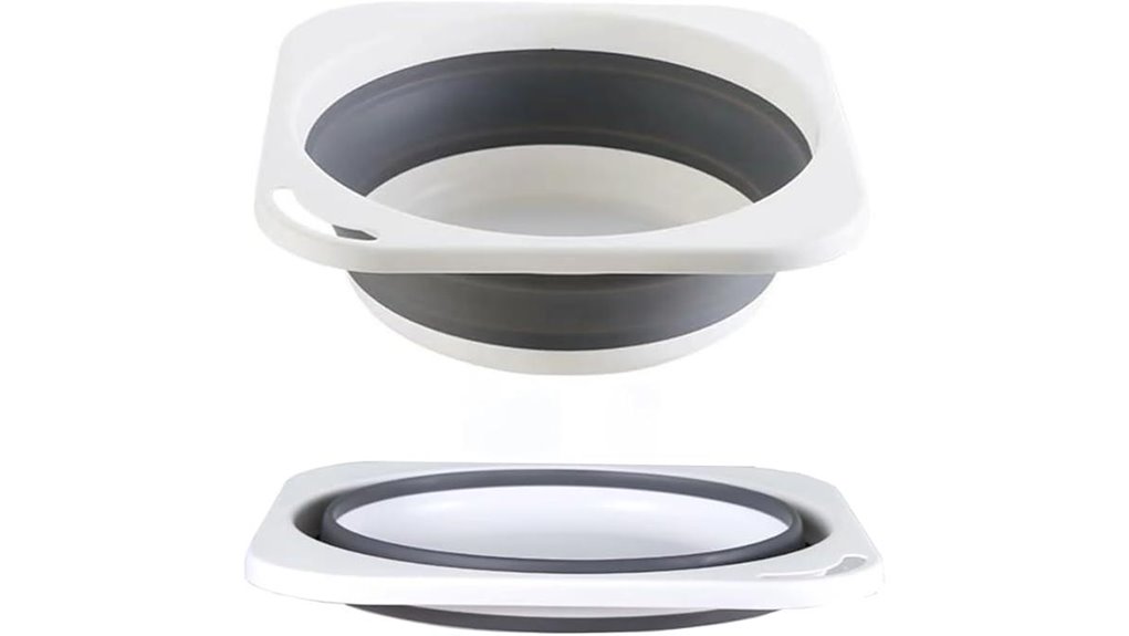 grey 5l collapsible wash basin