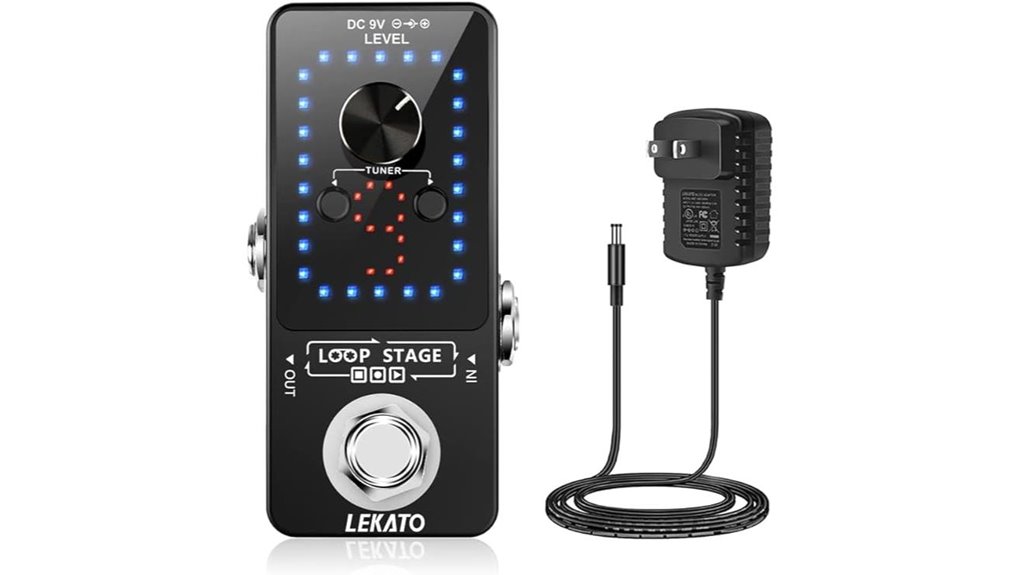 guitar looper pedal with tuner
