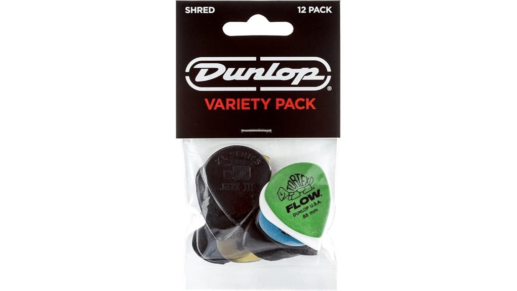 guitar picks twelve piece variety
