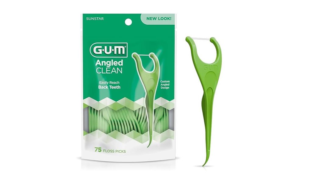gum angled floss picks