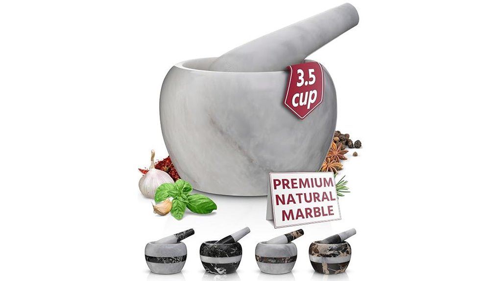 gusto nostro marble mortar and pestle
