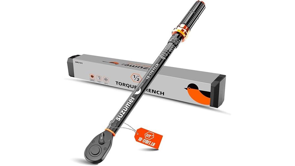 half inch torque wrench 10 170 ft lb