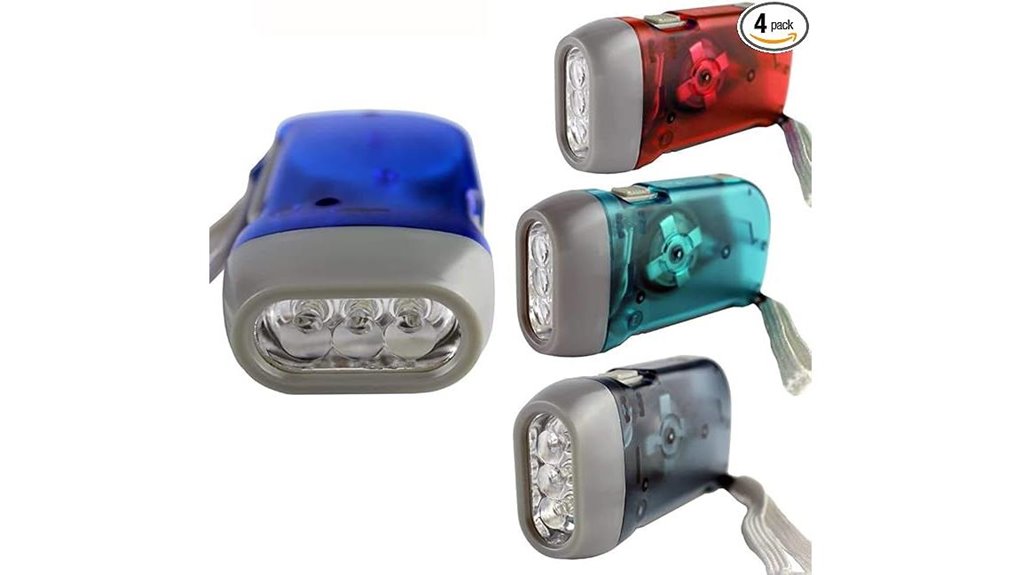 hand crank emergency led flashlights