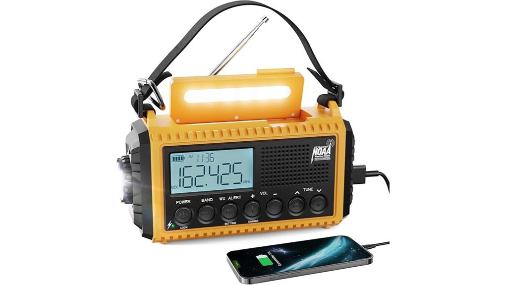 hand crank solar emergency radio