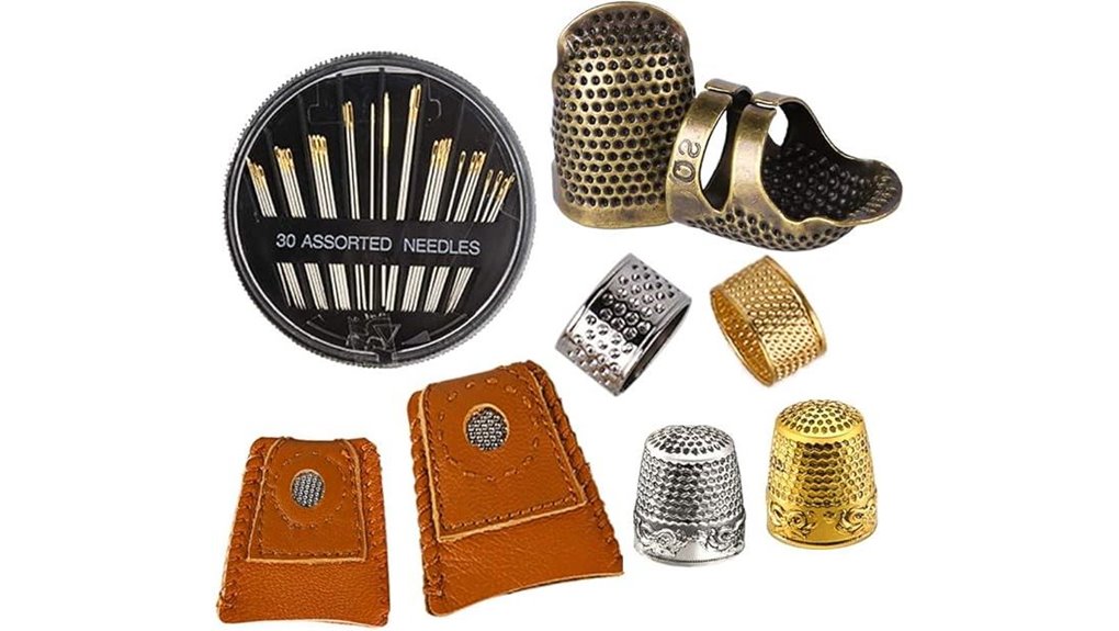 hand embroidery thimble needle kit