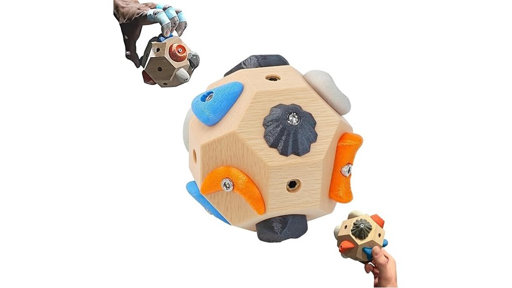 handcrafted bouldering finger strengthener