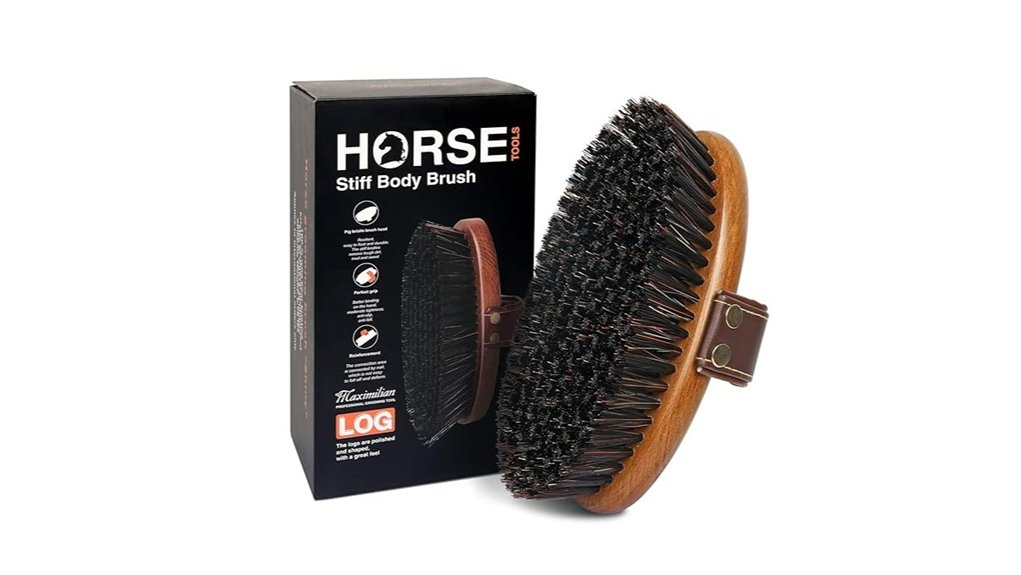 handmade stiff horse grooming brush