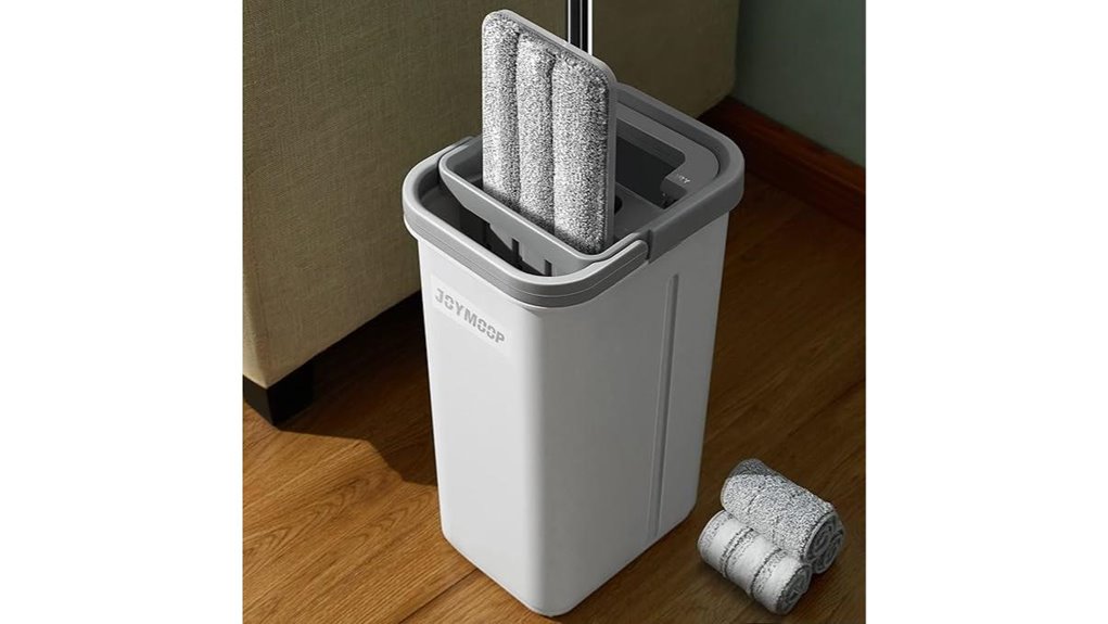 hands free flat mop set