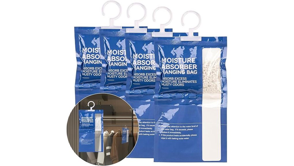 hanging home moisture absorber packs