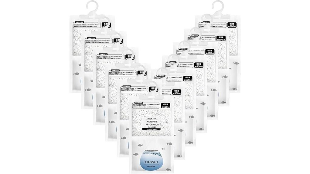 hanging moisture absorber bags